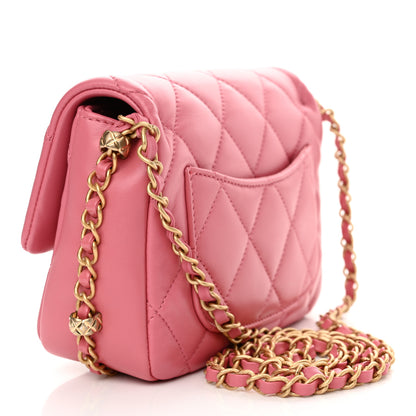 Chanel Lambskin Quilted CC Small Dynasty Flap Pink 3 of 12