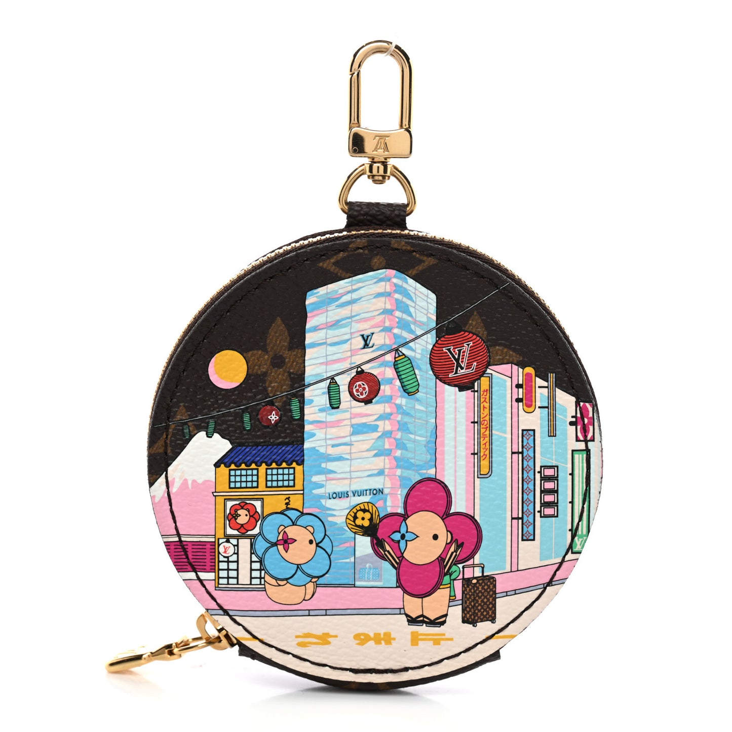 Monogram 2022 Christmas Animation Tokyo Round Coin Purse Blue