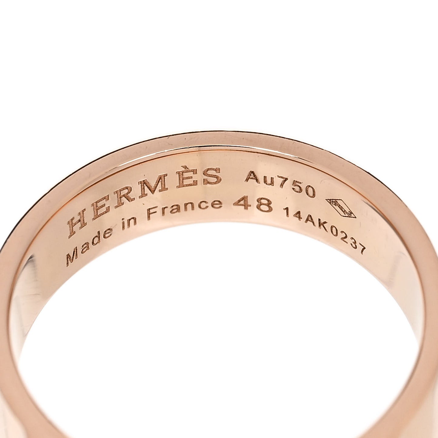 18K Rose Gold PM Collier De Chien Ring 48 4.5
