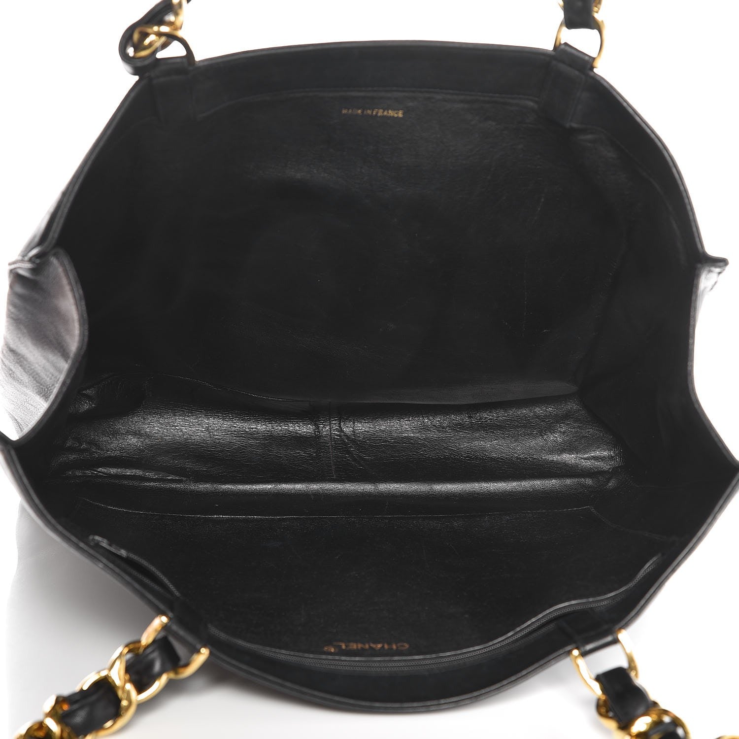 Chanel Lambskin CC Tote Black 5 of 11