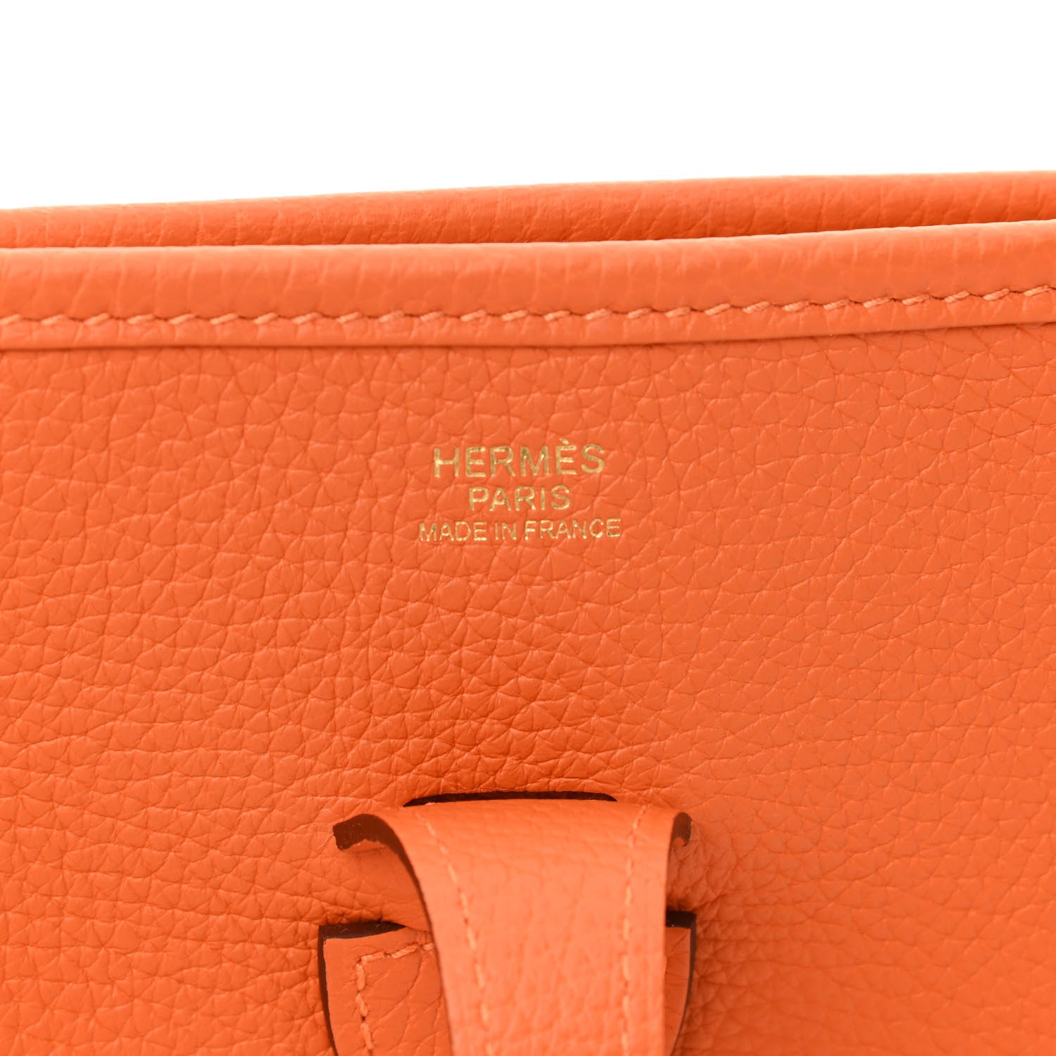 Hermes Taurillon Clemence Evelyne III PM Orange 6 of 13