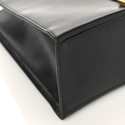 Balenciaga Shiny Box Calfskin Hourglass Tote Black 7 of 10