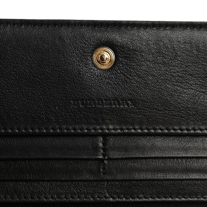 Burberry Grain Calfskin Continental Wallet Black 6 of 7