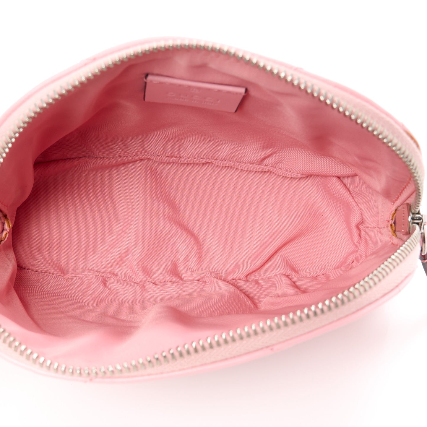 Calfskin Matelasse GG Marmont Pouch Cosmetic Case Wild Rose