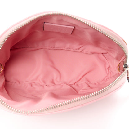 Gucci Calfskin Matelasse GG Marmont Pouch Cosmetic Case Wild Rose 5 of 11