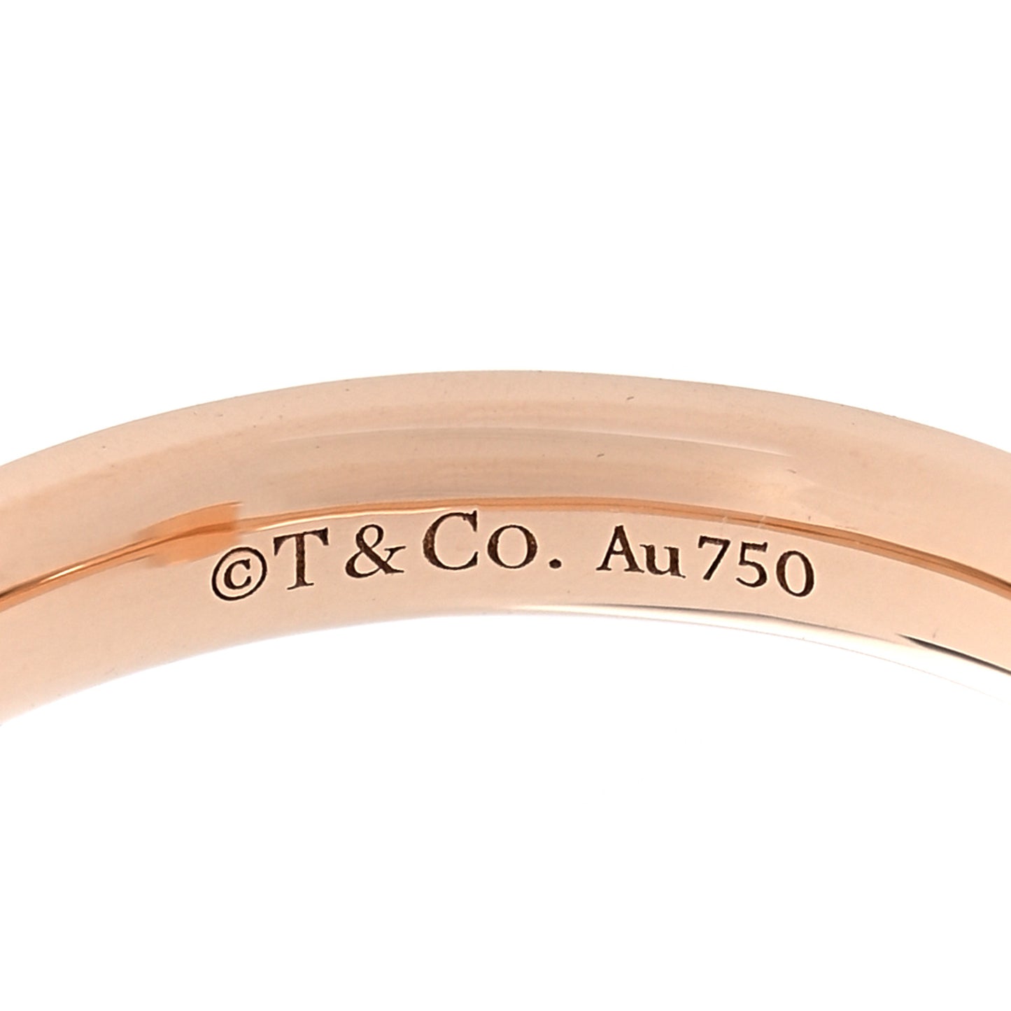 18K Rose Gold Diamond T T1 Ring 48 4.5