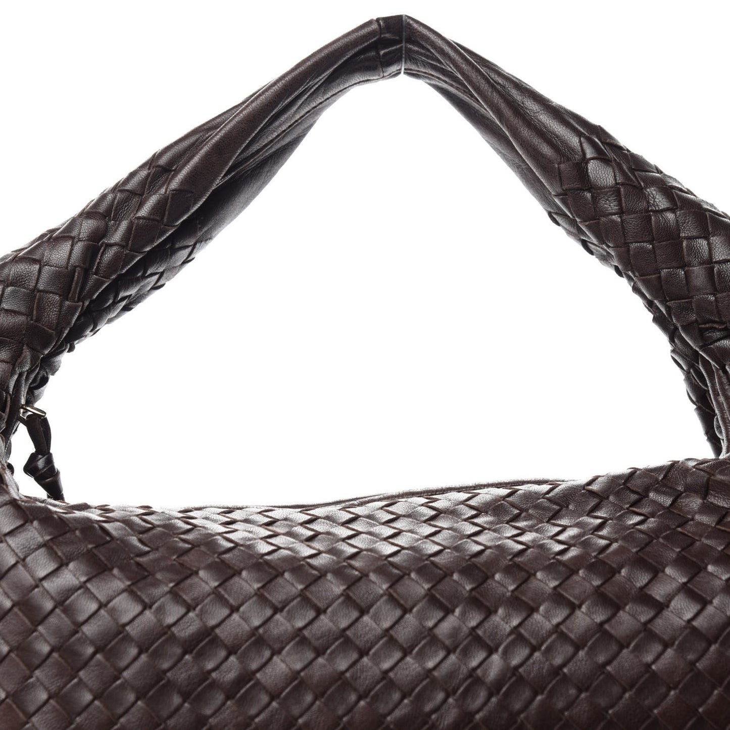 Nappa Intrecciato Large Veneta Hobo Ebano