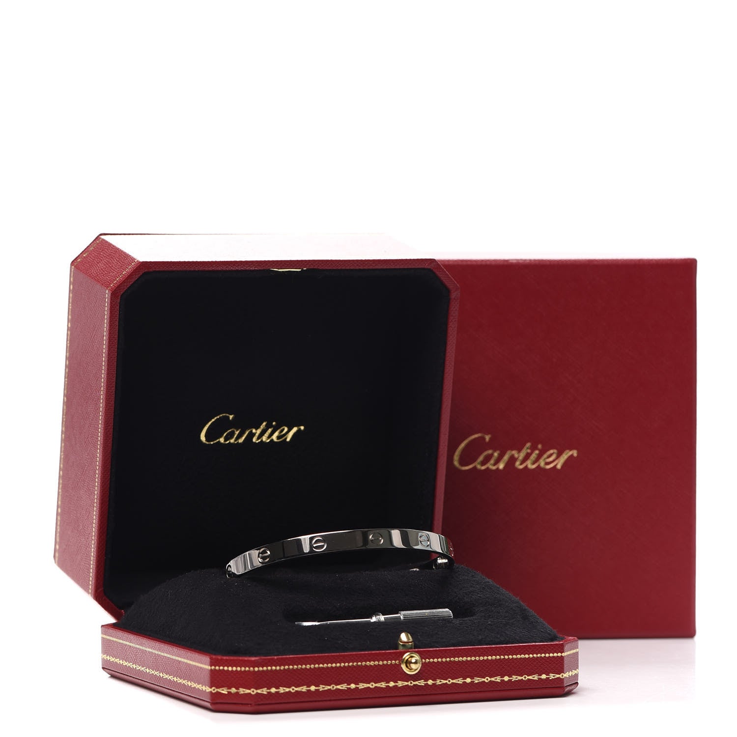 Cartier 18K White Gold LOVE Bracelet 21 8 of 8