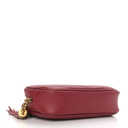 Saint Laurent Grain De Poudre Matelasse Monogram Mini Lou Camera Bag Opyum Red 4 of 9