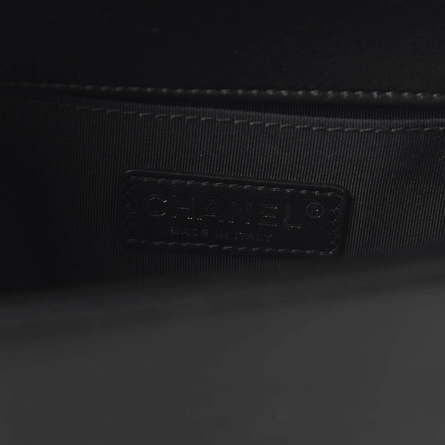 Lambskin Quilted Medium Boy Flap Black