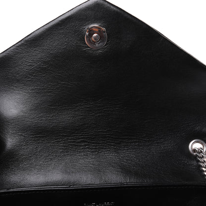 Saint Laurent Calfskin Y Quilted Monogram Small Loulou Chain Satchel Black 15 of 21