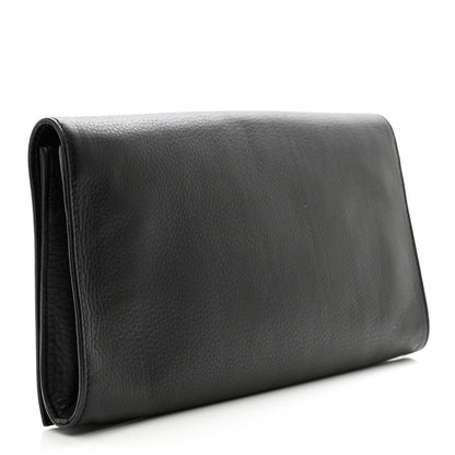 Gucci Pebbled Calfskin Medium Soho Clutch Black 3 of 7