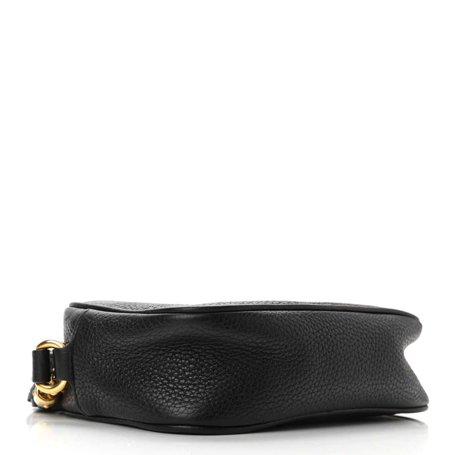 Pebbled Calfskin Mini Soho Disco Bag Black