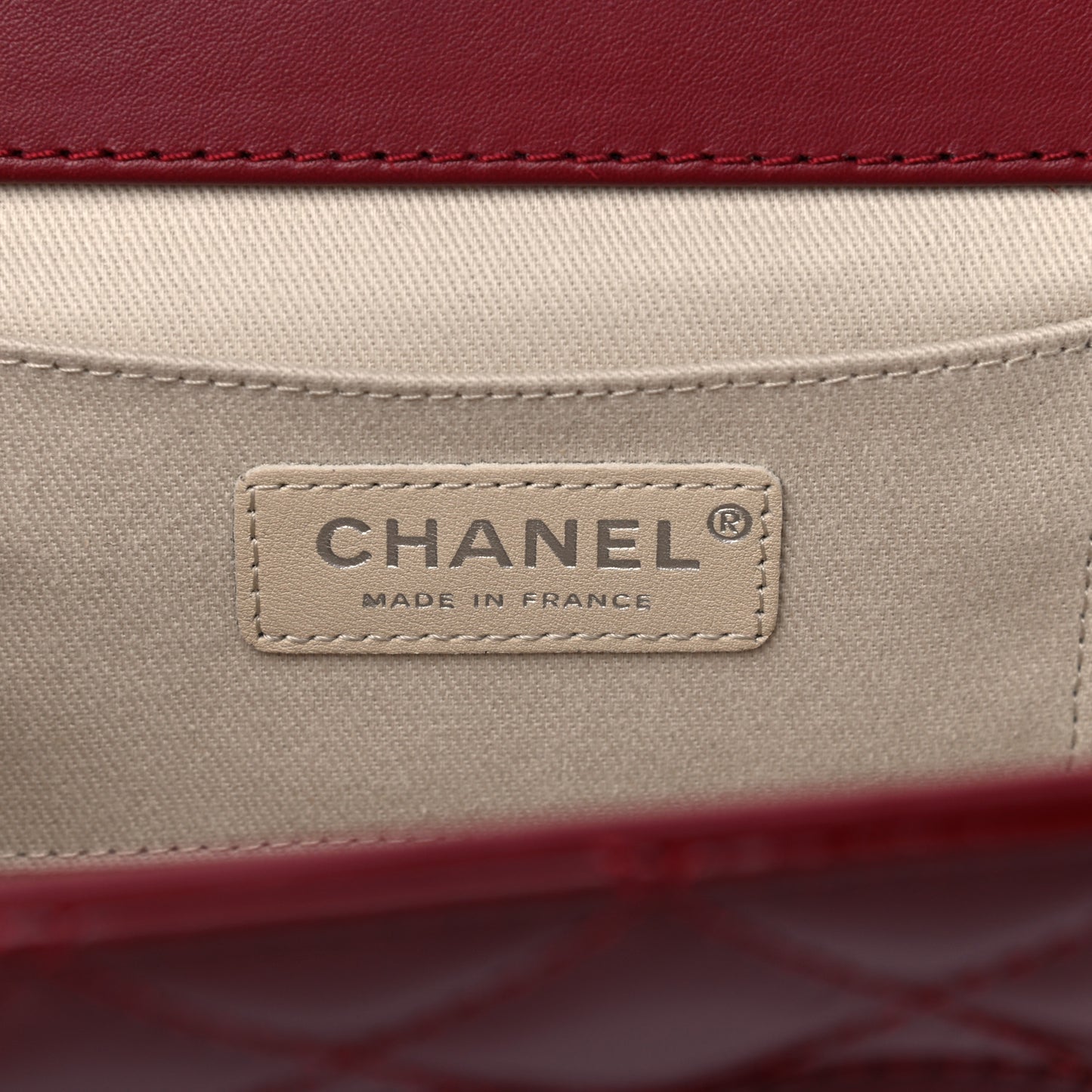 Patent CC Quilted Timeless Clutch Red