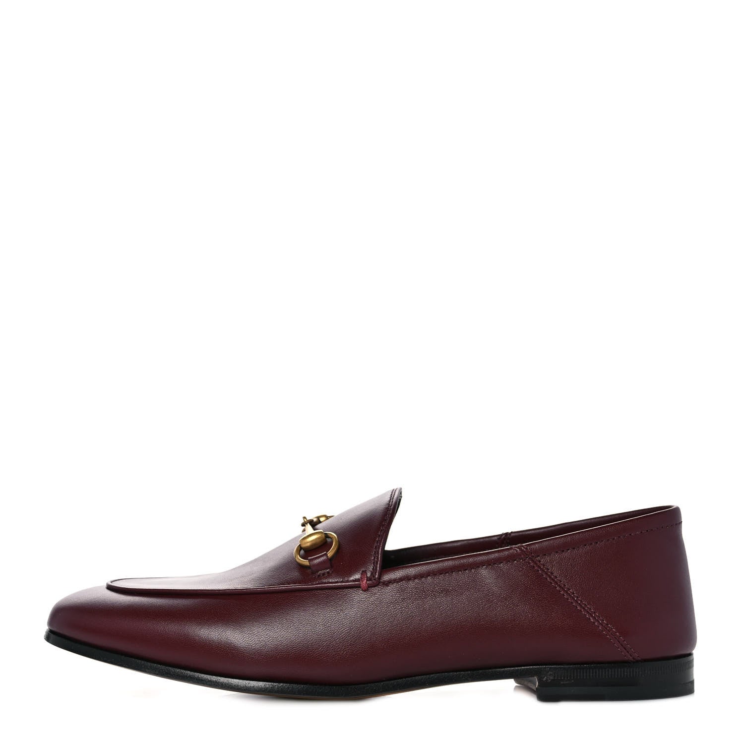Gucci Lambskin Womens Brixton Horsebit Loafers 39 Vintage Bordeaux 1 of 9