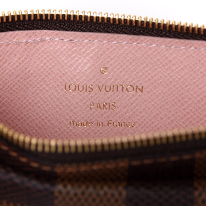 Louis Vuitton Damier Ebene Recto Verso Card Holder Rose Ballerine 5 of 6