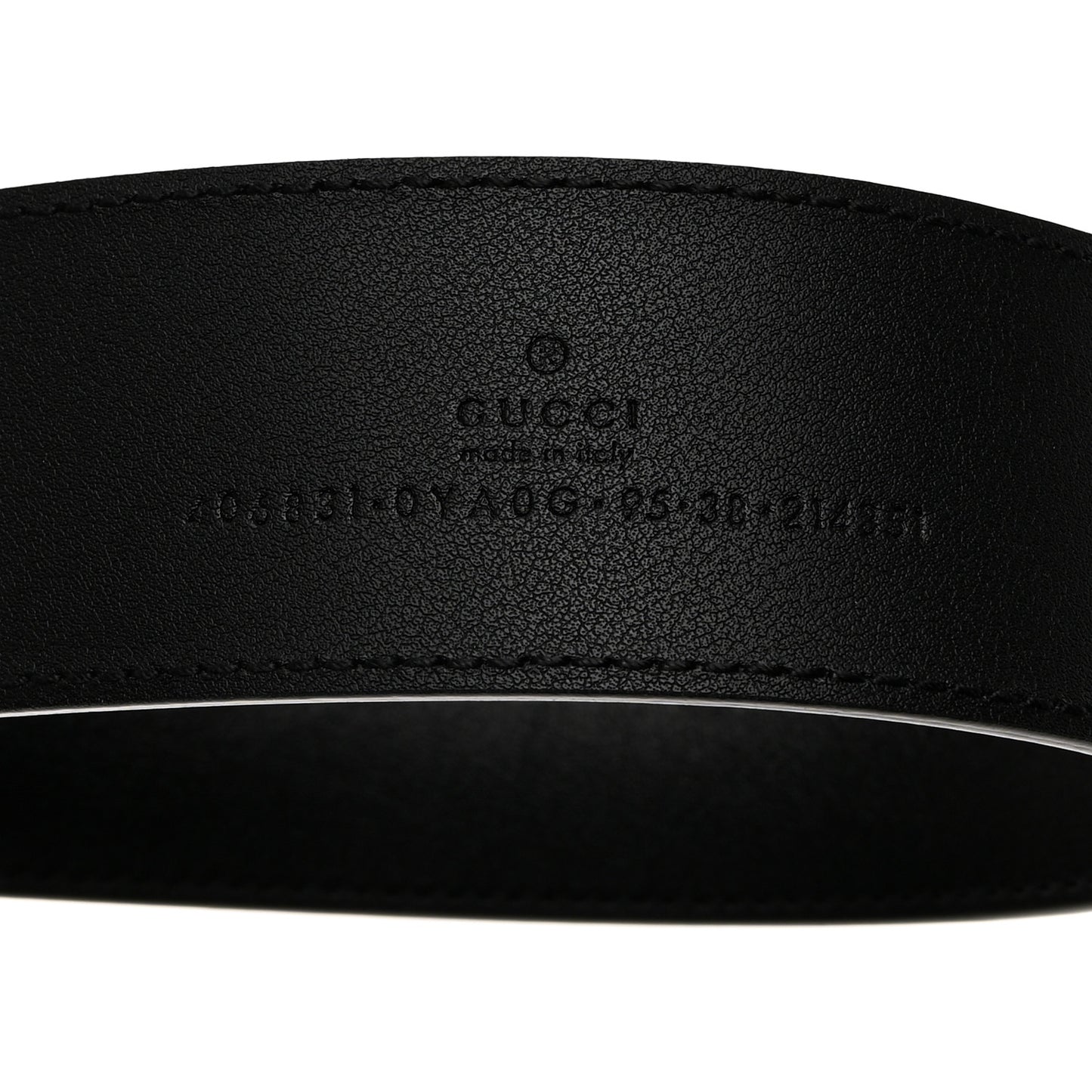 Plutone Calfskin Double G 40mm Belt 95 38 Black