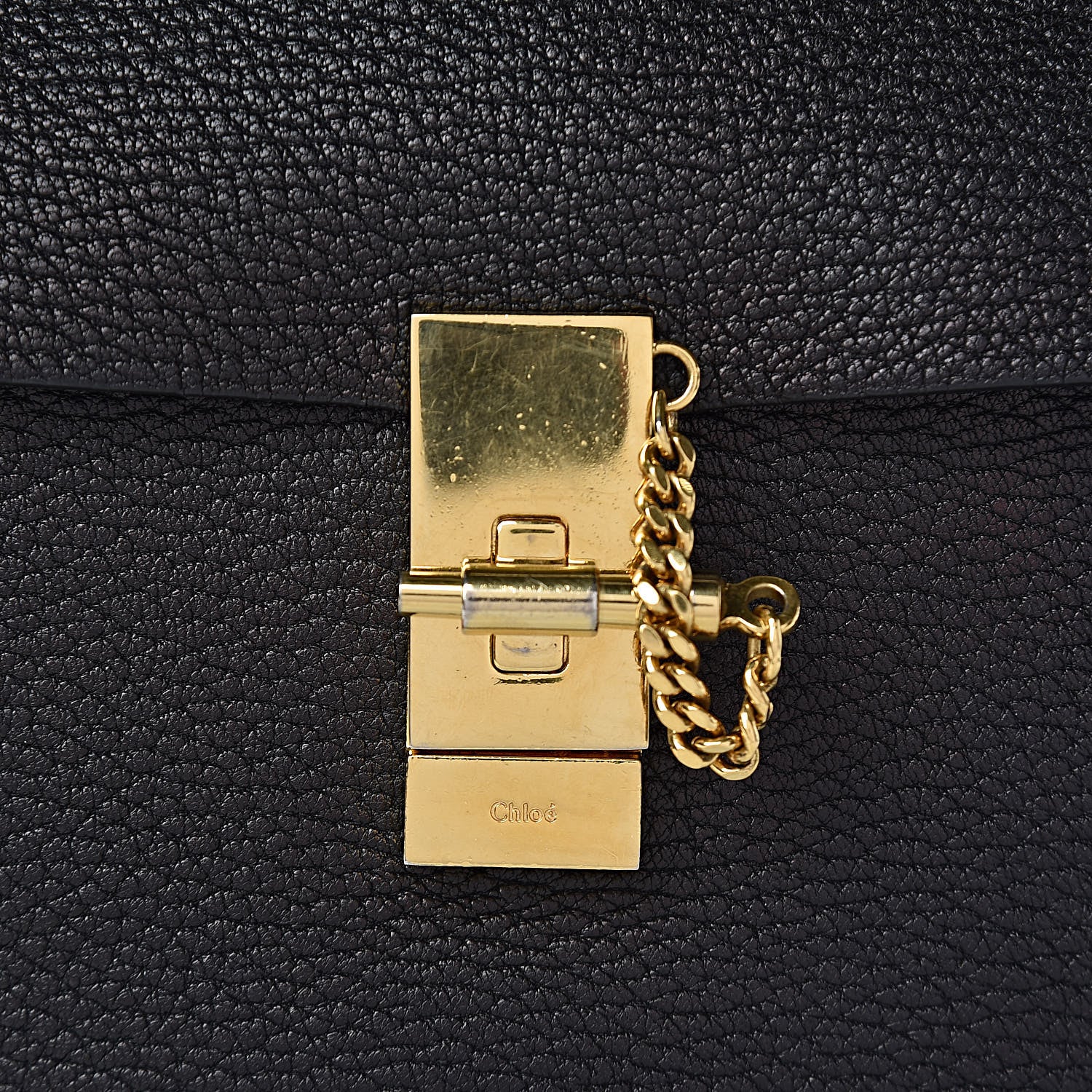 Chloe Grained Lambskin Large Drew Shoulder Bag Black 11 of 19