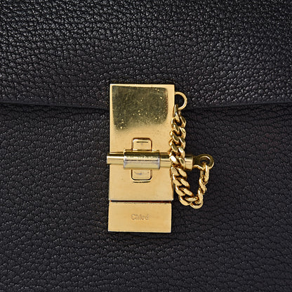 Chloe Grained Lambskin Large Drew Shoulder Bag Black 11 of 19