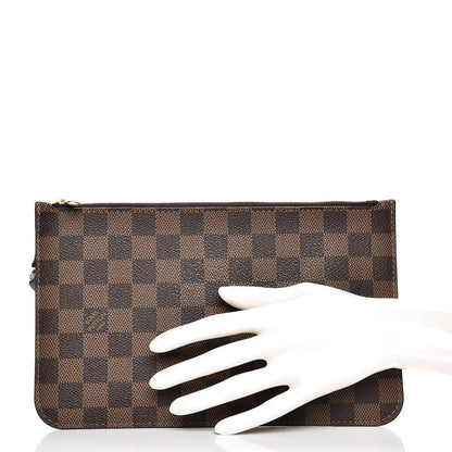 Louis Vuitton Damier Ebene Neverfull MM GM Pochette 2 of 7