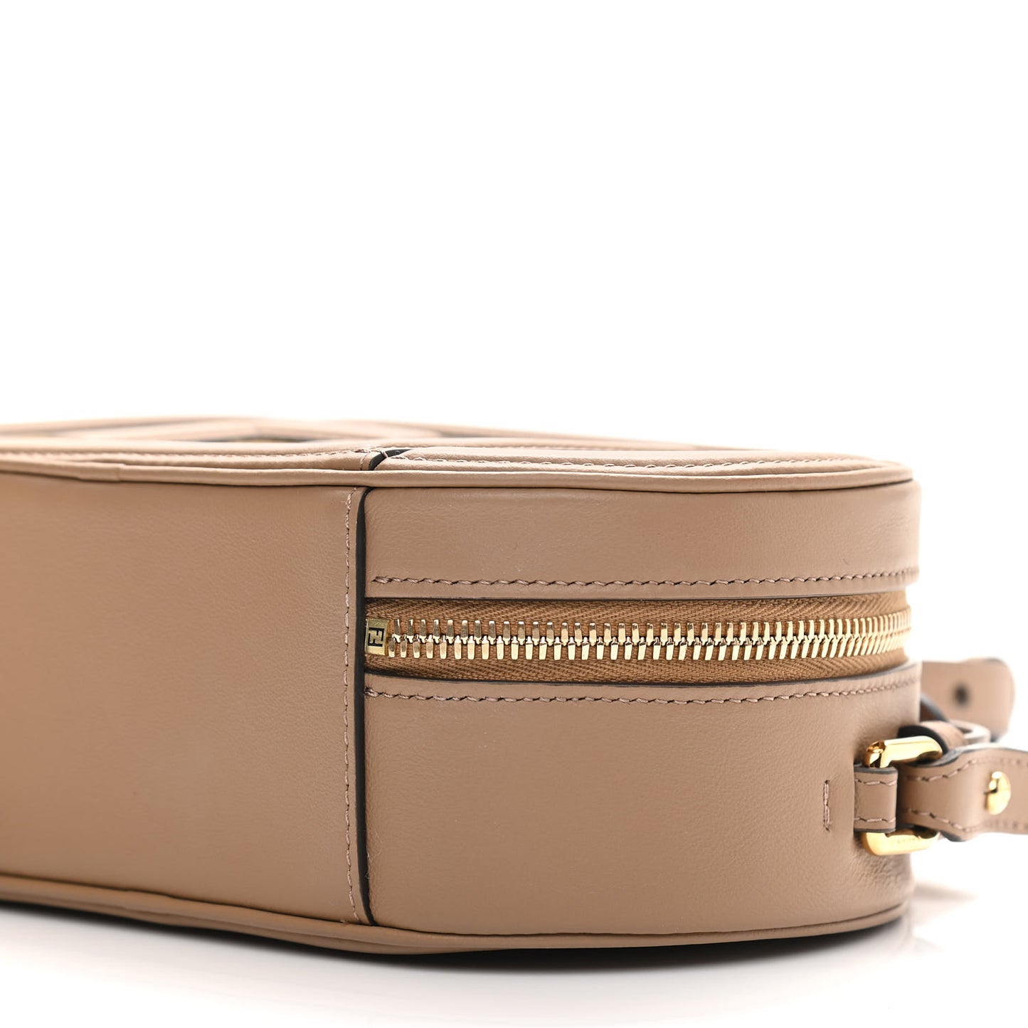 Vitello Grace Camoscio O'Lock Mini Camera Case Sand Rovere