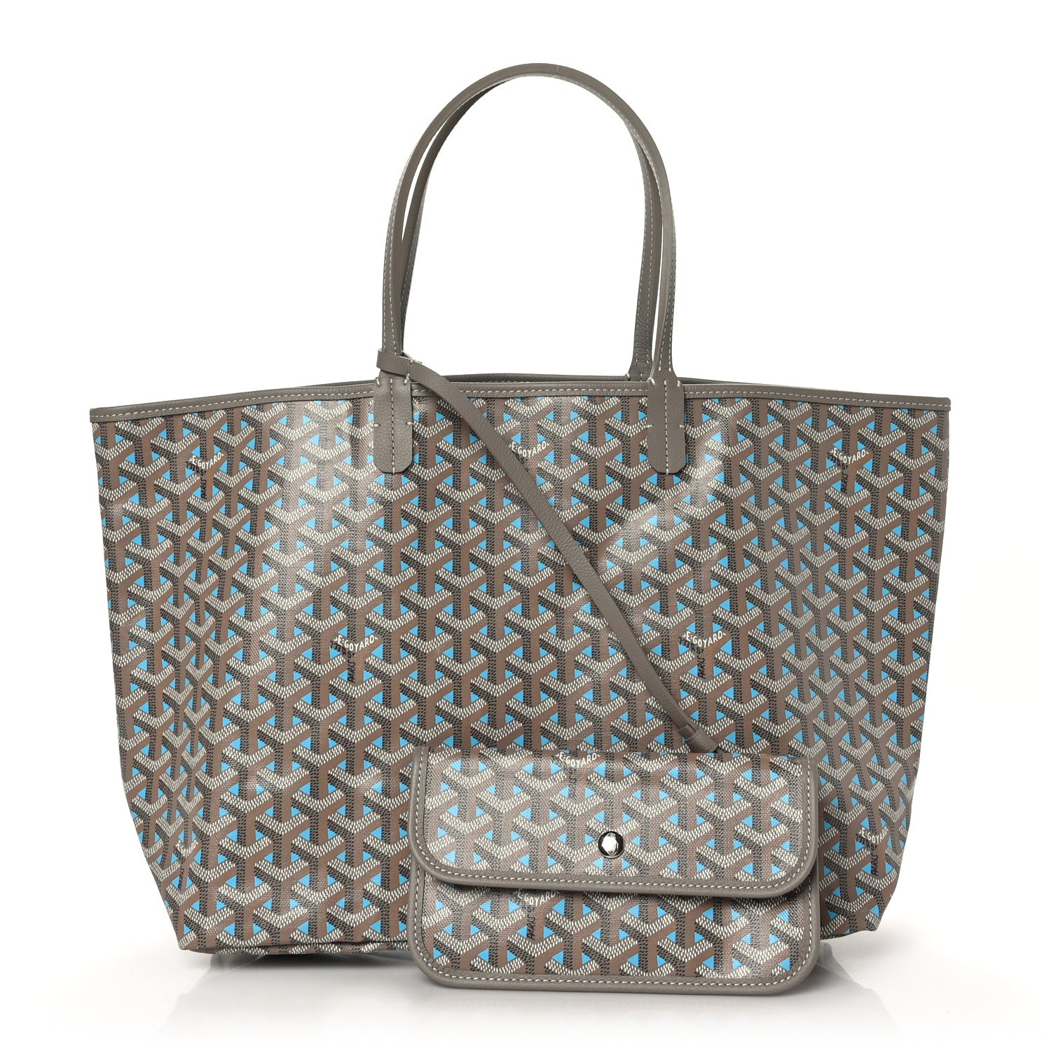Goyard Goyardine Saint Louis Claire Voie PM Grege Turquoise 1 of 10