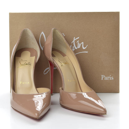 Christian Louboutin Patent Iriza 100 Pumps 39 Nude 10 of 10
