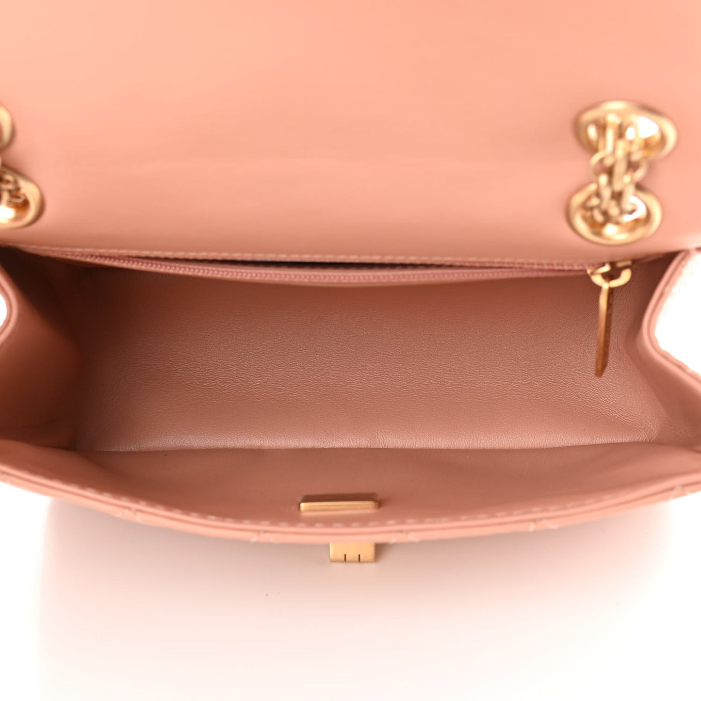Aged Calfskin Quilted 2.55 Reissue Mini Flap Beige