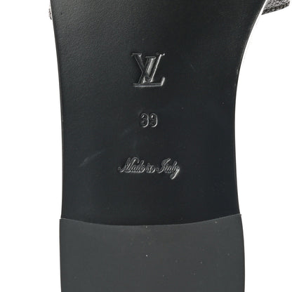 Louis Vuitton Patent Monogram Lock It Flat Mules 39 6 of 8