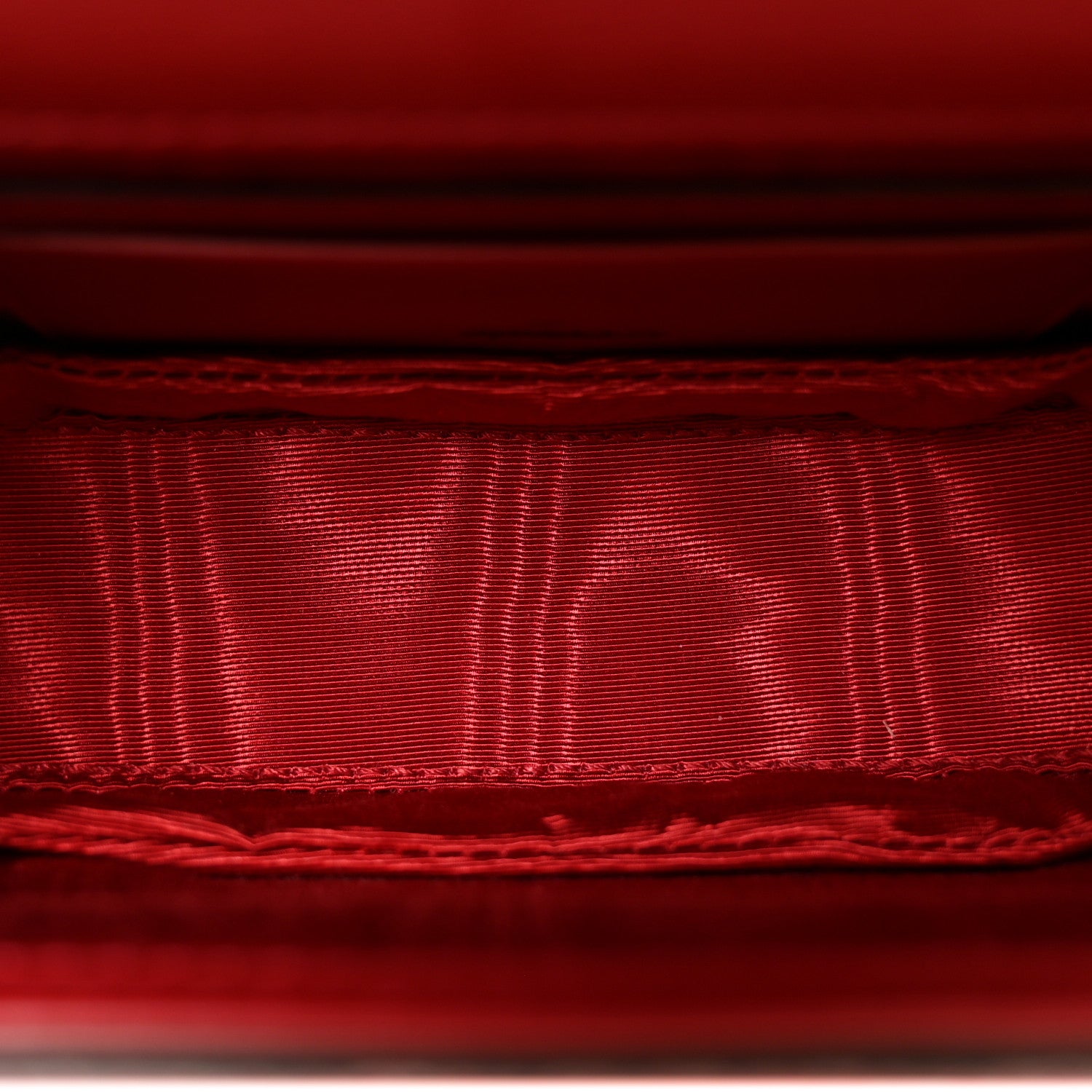 Gucci Moire Fabric Calfskin Rhinestone Monogram Monochrome Lizard Embossed Mini Bamboo 1947 Top Handle Chain Bag Red 5 of 10