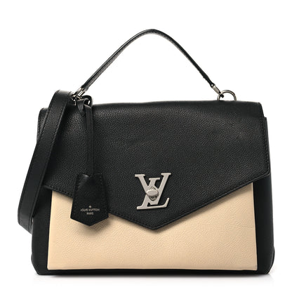 Louis Vuitton Soft Calfskin My Lockme Top Handle Vanille Black 1 of 10