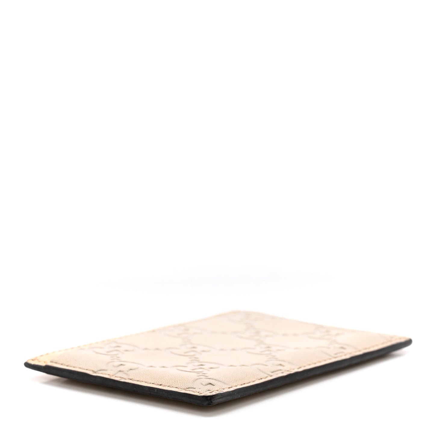 Guccissima Card Holder White