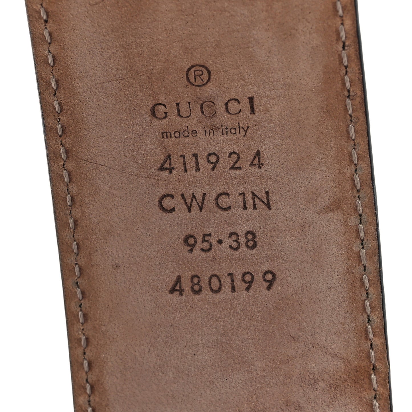 Guccissima Signature Interlocking G 40mm Belt 95 38 Black