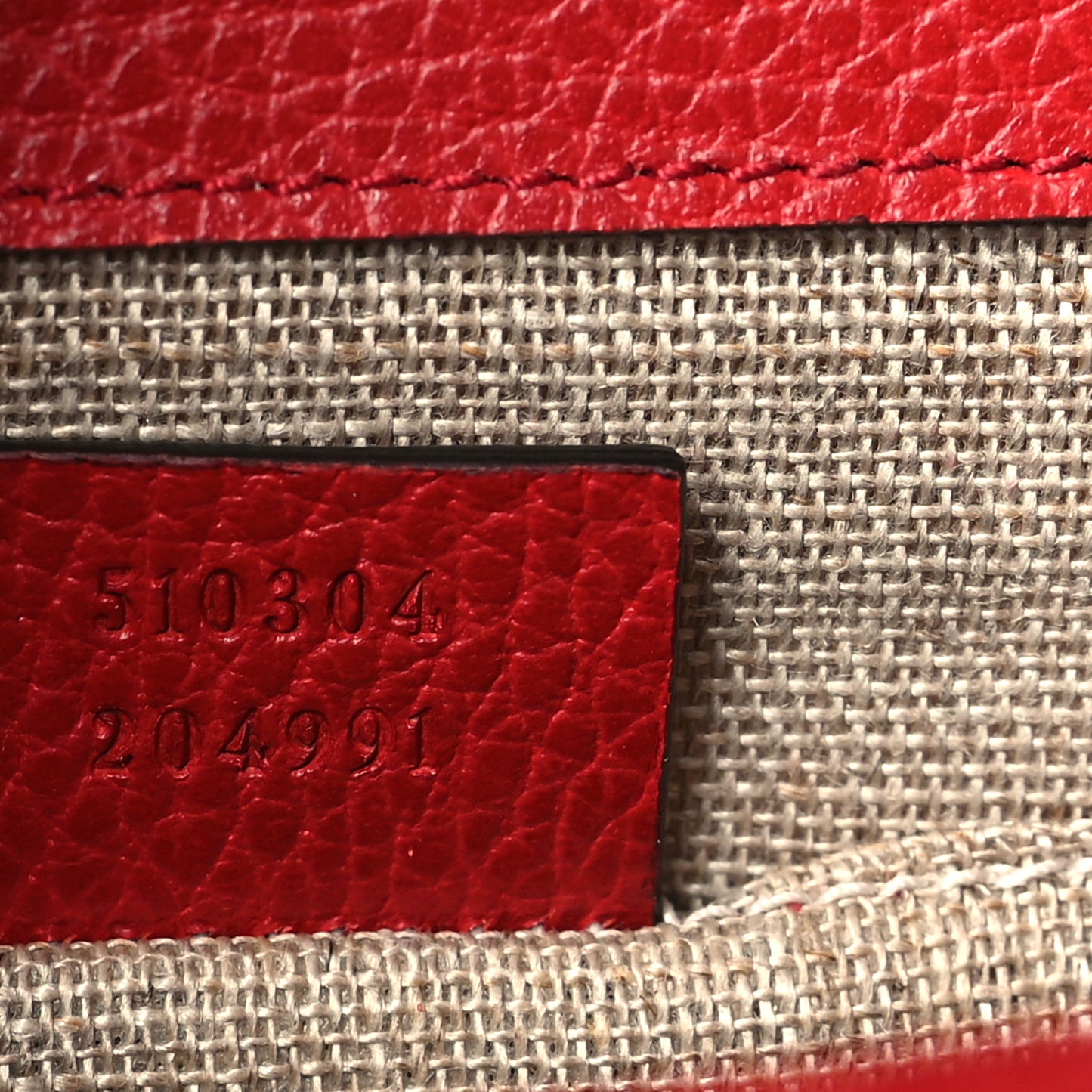 Dollar Calfskin Small Interlocking G Shoulder Bag Red