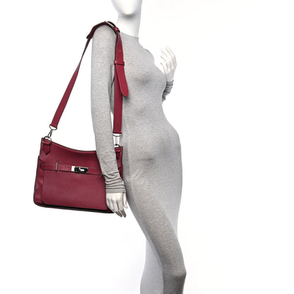 Hermes Taurillon Clemence Jypsiere 34 Rubis 2 of 10