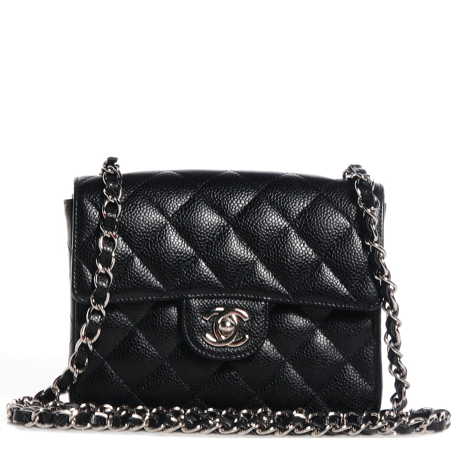 Chanel Caviar Quilted Mini Square Flap Bag Black 1 of 9