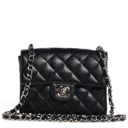Chanel Caviar Quilted Mini Square Flap Bag Black 1 of 9