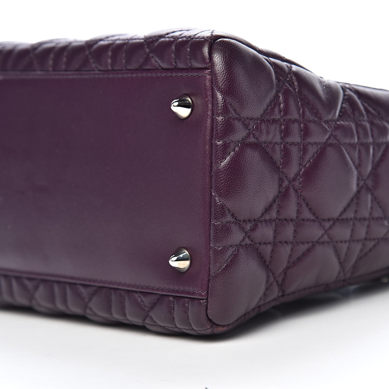Christian Dior Lambskin Cannage Medium Lady Dior Purple 10 of 11