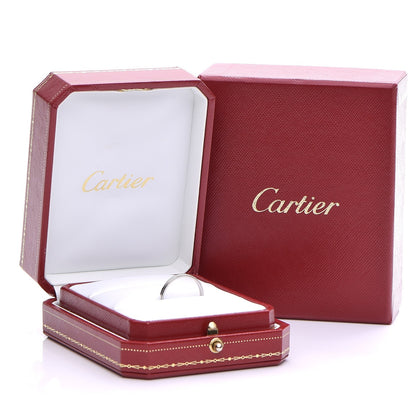 Cartier Platinum Band Ring 58 8.25 5 of 5