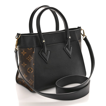 Louis Vuitton Calfskin Monogram On My Side PM Black 3 of 9