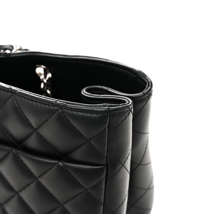 Chanel Calfskin Quilted Large CC Shopping Tote Black 11 of 12
