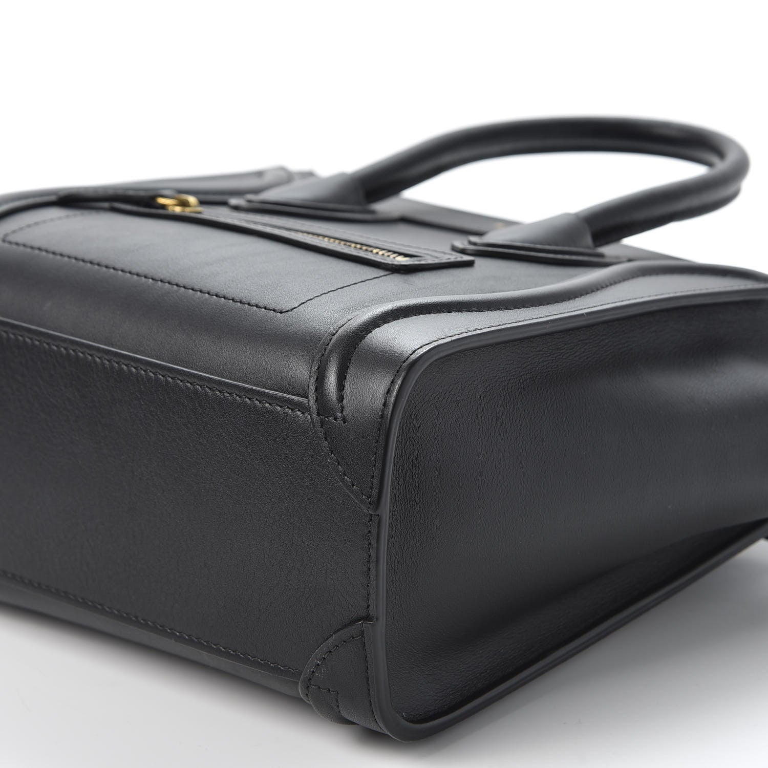 Celine Smooth Calfskin Nano Luggage Black 6 of 9