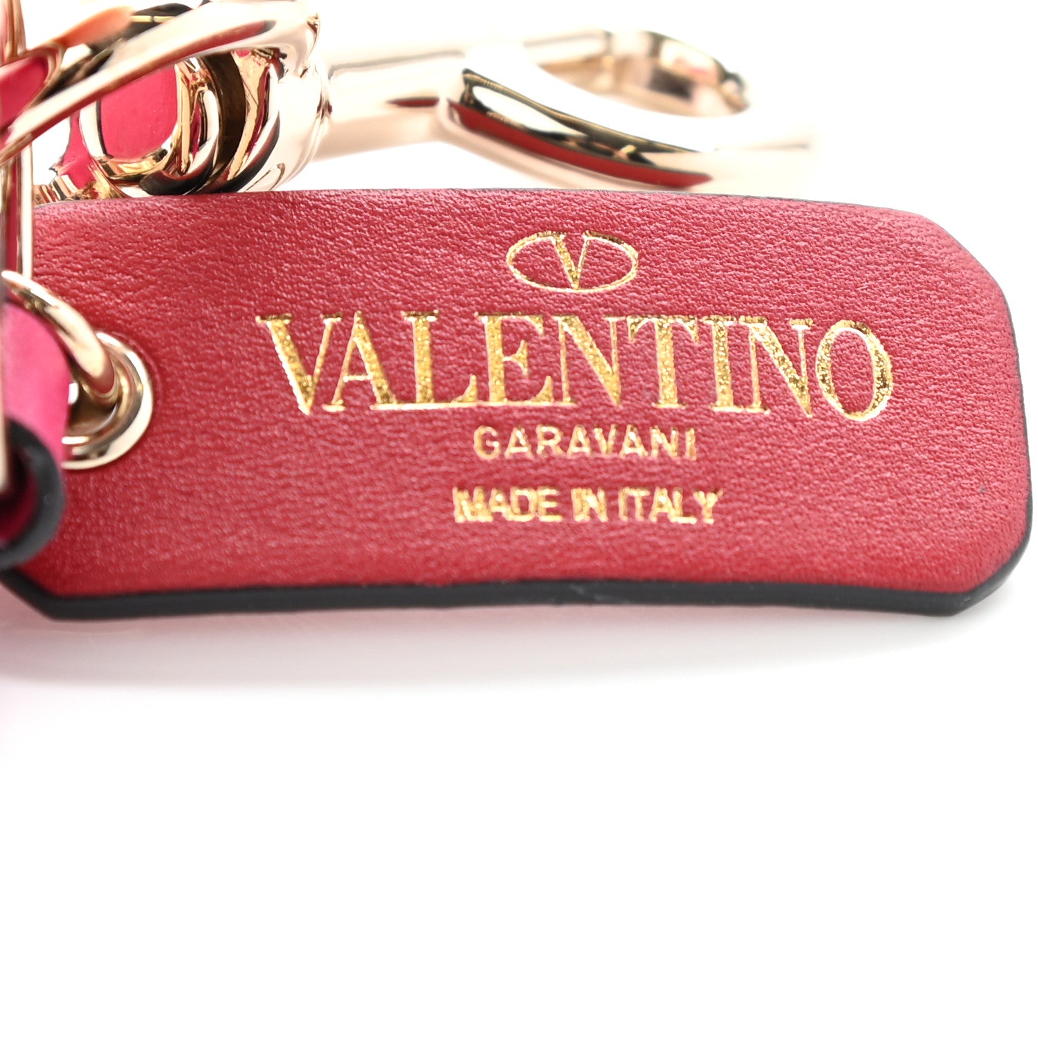 Valentino Garavani Vitello Rockstud Square Zip Coin Purse Disco Pink 6 of 7