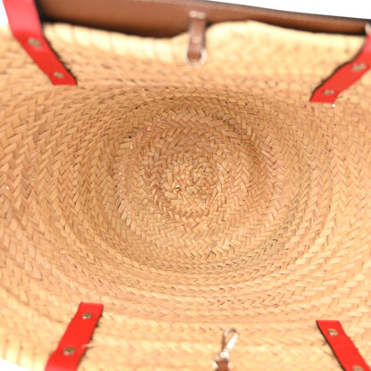 Christian Louboutin Woven Straw Loubishore Tote Beige 5 of 11