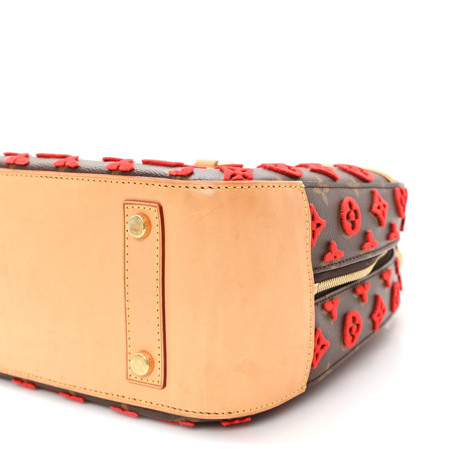 Monogram Tuffetage Deauville Cube Red
