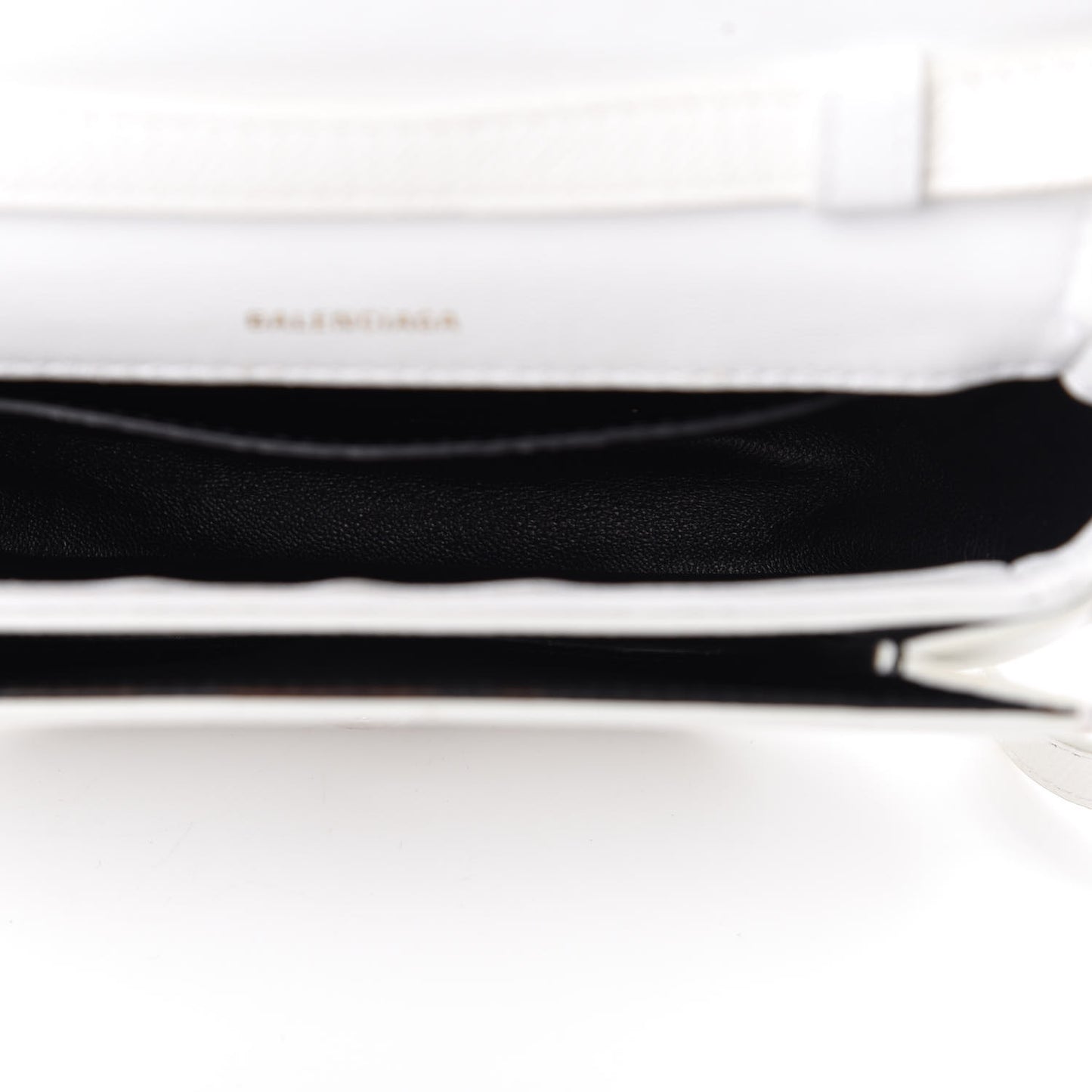 Grained Calfskin Logo Print Ville Day Bag XS White