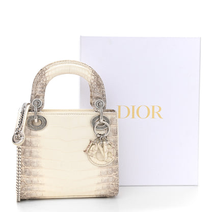 Christian Dior Niloticus Crocodile Himalaya Mini Lady Dior White 10 of 10