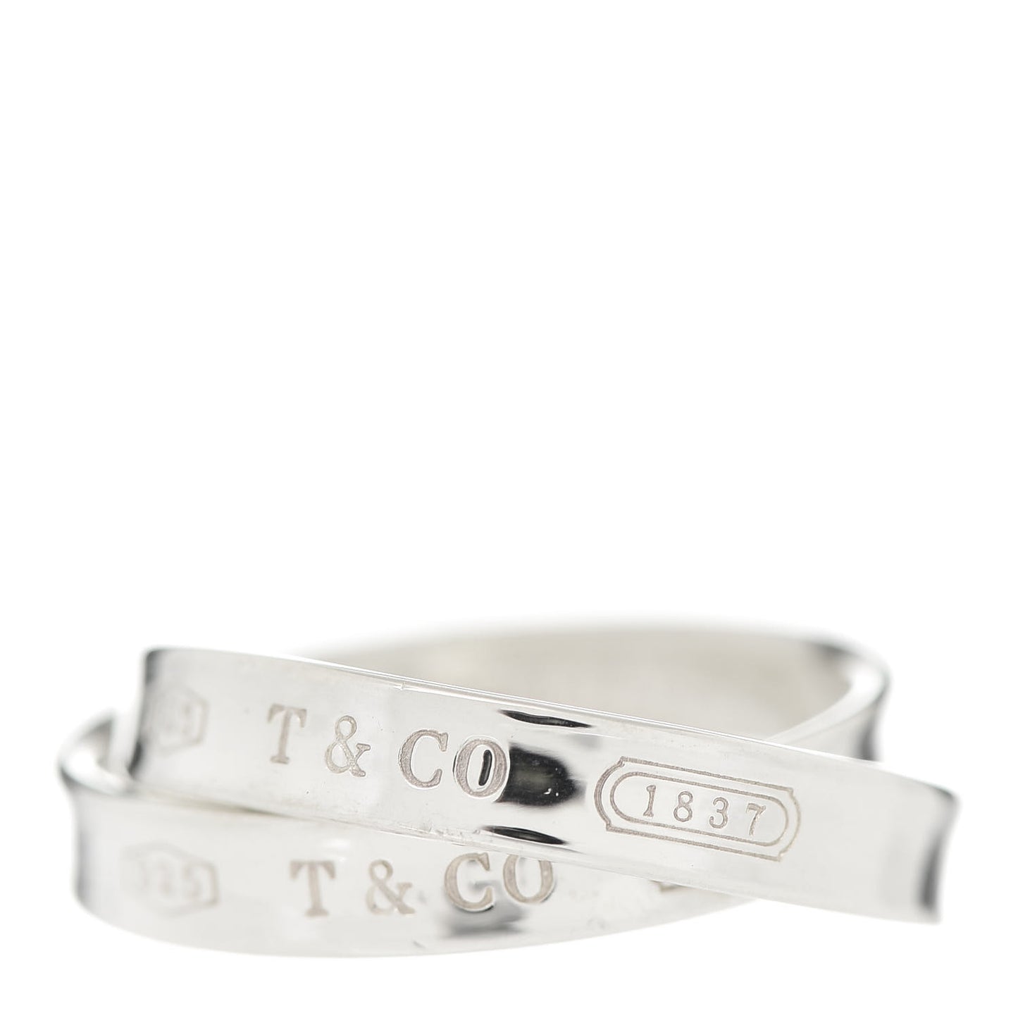 Sterling Silver 1837 Interlocking Ring 52 6