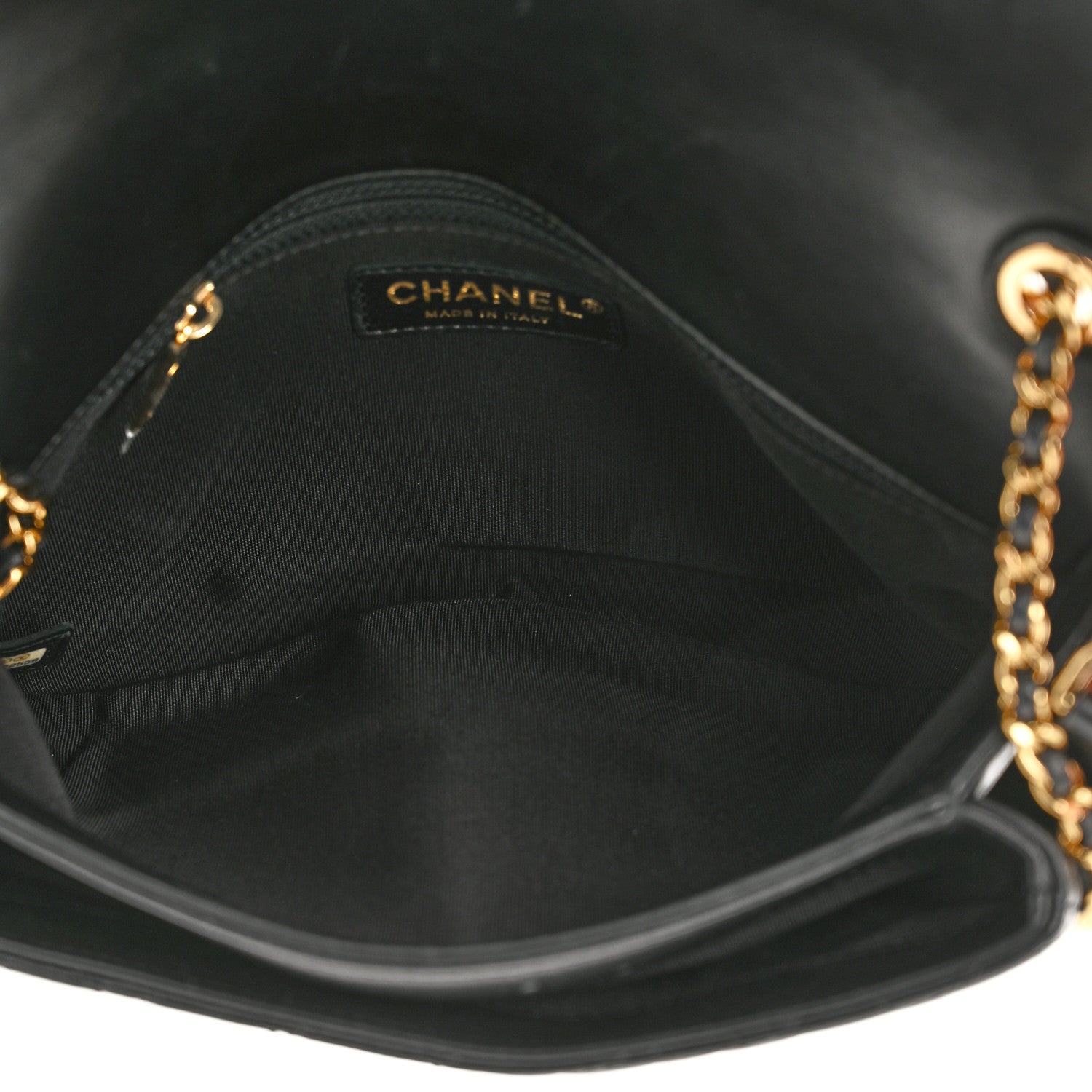 Chanel Lambskin Quilted Large CC Unchained Crossbody Black 5 of 12