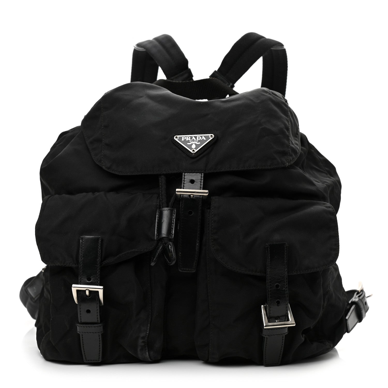 Prada Nylon Vela Medium Backpack Black 1 of 14